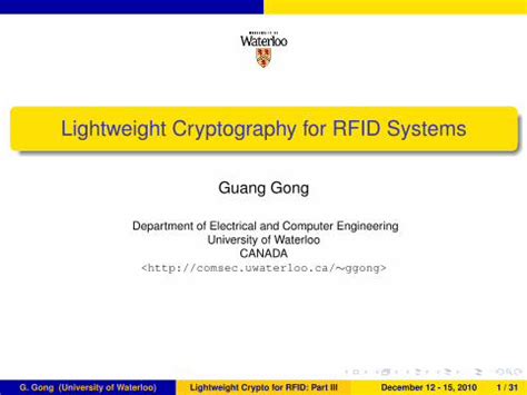 lightweight cryptography for rfid tags pdf|lightweight cryptography report.